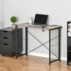 Folding Computer Desk Writing Study Table Industrial Home Office Workstation