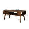 Coffee Table Side Table Drawer Storage Wood Living Room Table Retro LCT028X01