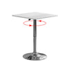 Round/Square Bar Table Adjustable Height Rotating Tabletop Breakfast Dining Room