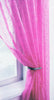 CLEARANCE Single Voile Patterned Curtain Sheer Panels Slot Top - Free Postage