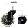 5Pcs Office Chair Caster Wheels Swivel Wheel Universal Durable Rotatable Casters