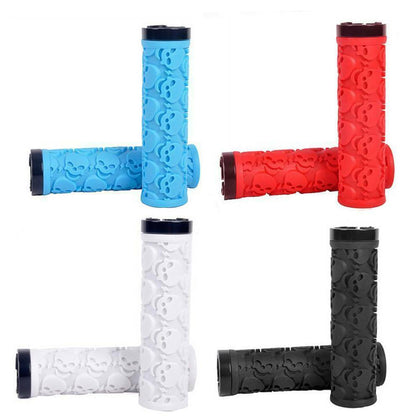 Bike Handle Bar Grips Locking Mountain Bike Bicycle Handlebar Rubber Multicolor