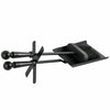 Shovel & Brush Set Black Fireside Steel Tidy Tools Durable Accessories