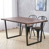 Industrial Wood & Metal Dining Table Tolix Chairs Bistro Bar Kitchen Dining Room