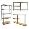 5 Tier Garage Racking Shelf Heavy Duty Shelving Storage Shelves Unit 180x90x40cm