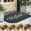 Home Front Polyester Doormat Entrance Non-Slip Floor Welcome Guest Mats Decor