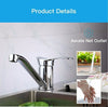 Modern Kitchen Sink Mixer Tap Single Lever Swivel Spout Chrome Basin Home Faucet