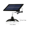 LED Solar Pendant Light Waterproof Lamp for Outdoor Garden Shed Gazebo Lights