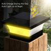 LED Solar Powered Deck Post Light Garden Cap Landscape Outdoor Fence Lights Lamp