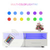Modern TV Unit Cabinet Stand High Gloss Doors 100cm with LED Lights Drawers