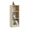 3 Tier Medium Narrow Wooden Bookcase Shelving Unit Living Room Office Storage