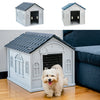 Plastic Large Dog Kennel Pet House Weatherproof Indoor Outdoor Animal Shelter UK