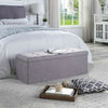 Ottoman Storage Box Large Folding Seat Bedroom Living Room Grey Black Beige
