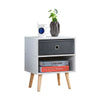 Modern Bedside Side End Table Nightstand Storage Unit Drawer Bedroom Living Room