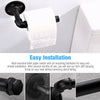 Toilet Paper Holder Stainless Steel Matte Black Toilet Roll Holder Wall Mounted