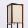 Wooden Shelf Floor Standard Lamp Lounge Reading Light 4 Tiered Shelving Home