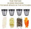 4 in 1 Homdox Electric Salad Maker Slicer Fruit Cutter Vegetable Grater Chopper