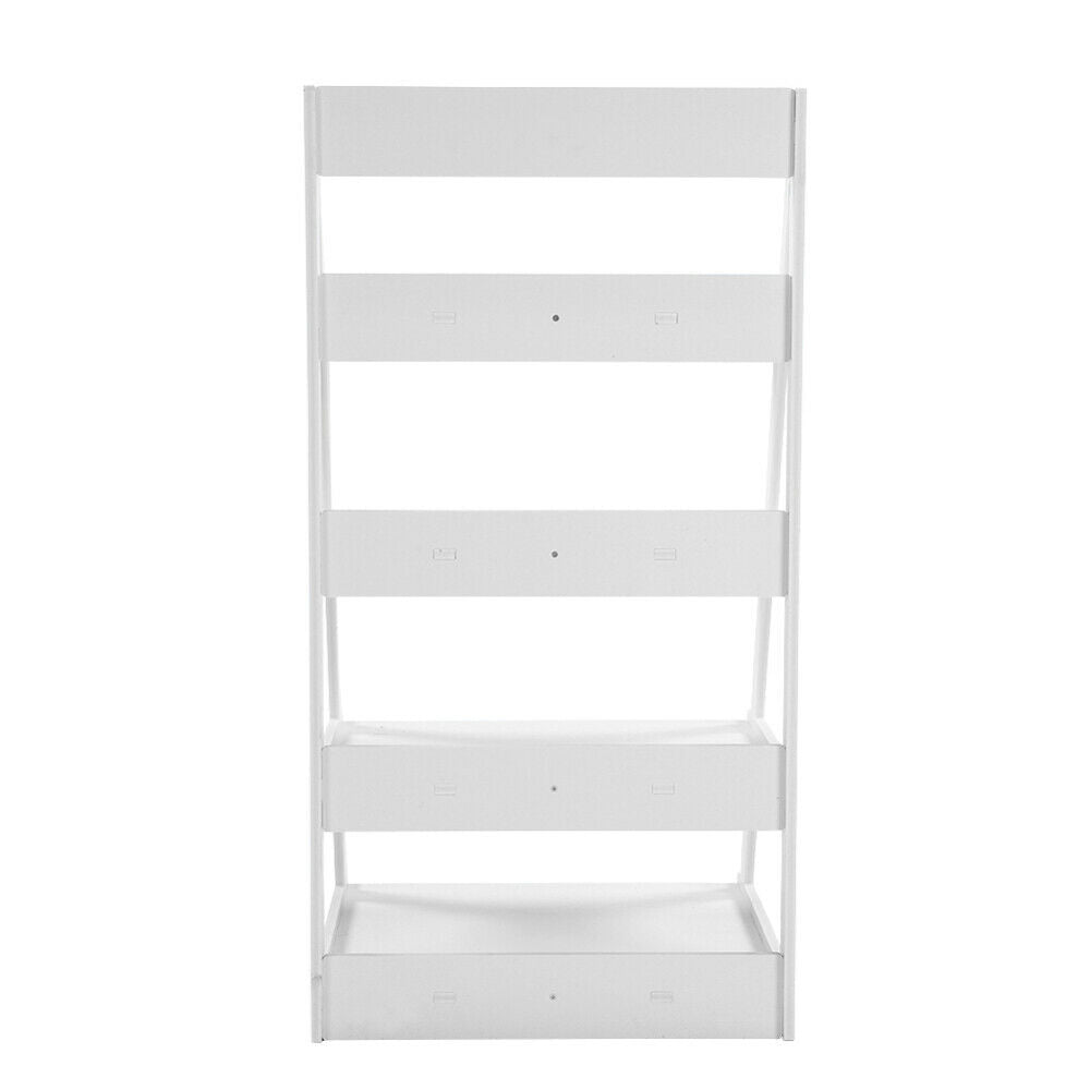 4 Tier Ladder Shelf Storage Shelving Unit Bookcase Rack Shelves Display Stand UK