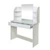 Dressing, Cosmetic Table Vanity Set Makeup Desk with Mirror & Drawers Dresser