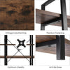 5 Tier Industrial Furniture Retro Ladder Shelf Metal Storage Book Rack Bookshelf