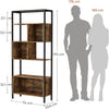 Modern Large Bookcase Office Book Shelf Storage Tall Shelving Unit Dispaly Rack