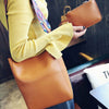 Women Large Bucket Bag Lady Leathers Tote Summer Messenger Shoulder Handbag