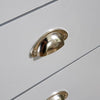 Grey Oak 2 Door Shoe Cabinet 1 Drawer Hallway Storage Cupboard Metal Handles