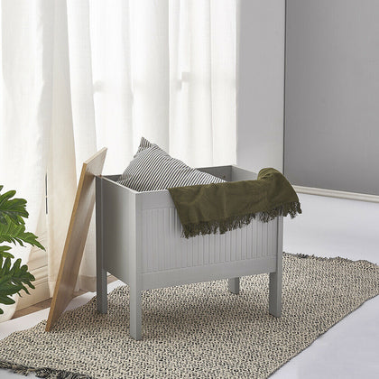 Laundry Storage Washing Clothes Wet Dry Storage Box Organiser Unit Wooden