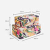 Storage Trunks Set of 2 Chests Abstract Tropical Print Velvet Gold Case