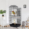 Extra Large Metal Bird Parrot Cage Birdcage for Canary Budgie Cockatiel w/ Stand