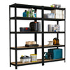 Neo 5 Tier Blue Large Steel Garage Shelving Racking Unit Storage Racks 180x90x40