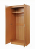 2 Door Double Wardrobe In Beech - Bedroom Furniture Storage Cupboard