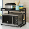 2 Tier Microwave Oven Rack Holder Kitchen Tools Storage Stand Shelf Organiser UK