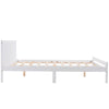 Double Bed 4ft6 White Solid Pine Wooden Bed Frame Shaker Style Bedroom Furniture