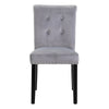Velvet Dining Chairs Grey Knocker Back Chair Upholstered Office Chair Kitchen