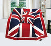 Union Jack Hand Woven Cotton Single Sofa or Arm Chair Throw, 125 x 150cm