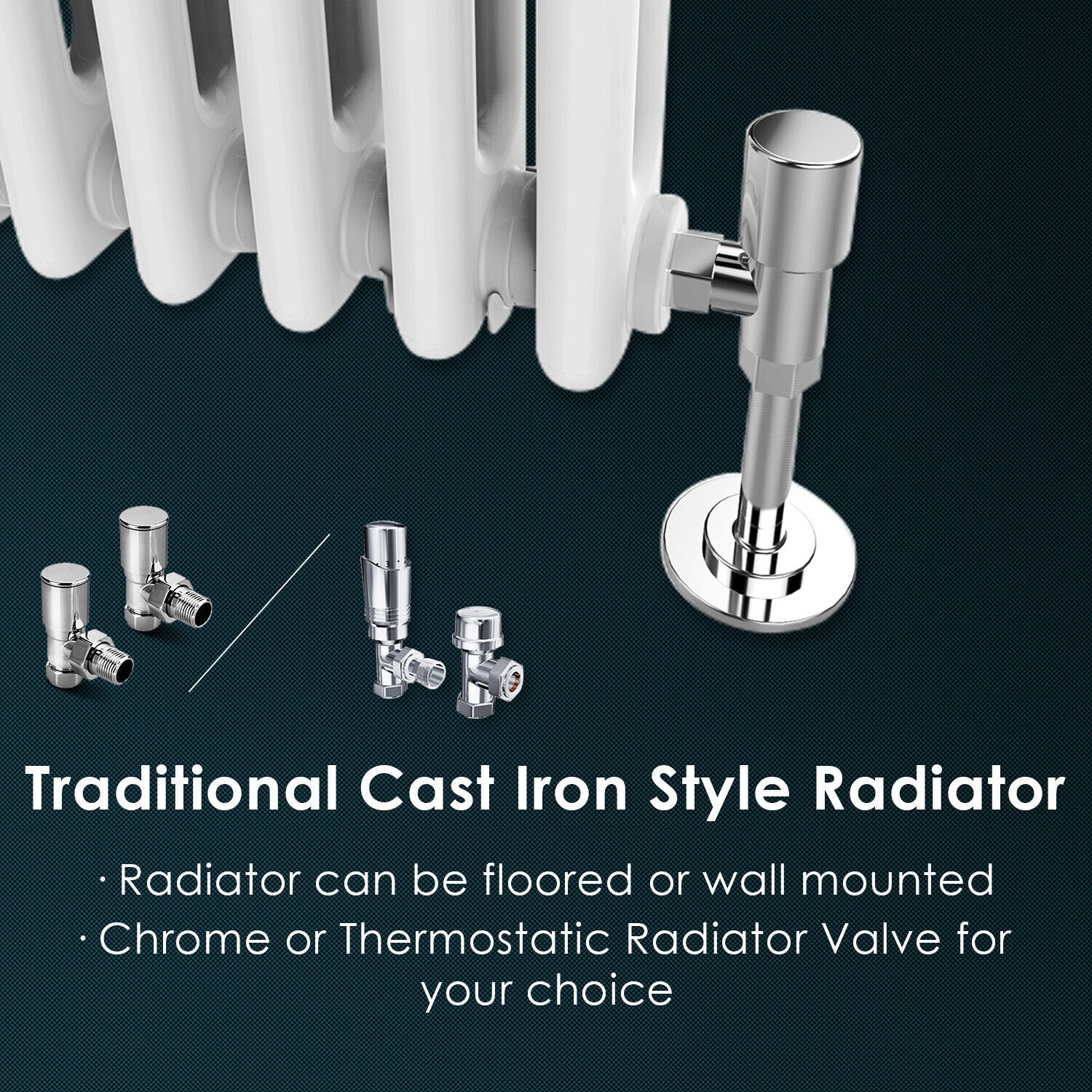 Cast Iron Radiator Heating Element Traditional Radiator Cast Iron 2 3 Column White Horizontal Vertical He ...