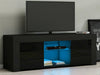 Modern TV Unit Cabinet Stand Sideboard Matt body & High Gloss Doors FREE LED
