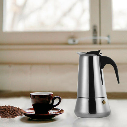 STAINLESS STEEL 9 CUP PERCOLATOR ITALIAN POT CONTINENTAL ESPRESSO COFFEE MAKER