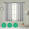 Pair (2 Panels) Of Voile Slot Top Net Curtains Plain Window Curtain Home Decor