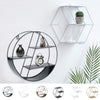 Floating Shelves Metal Wall Shelf Hanging Decorative Office Storage Display Rack