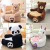Baby Kids Plush Sofa Seat Children Bear Panda Soft Chair Toddlers Armchair Seat