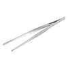 30cm Silver Stainless Steel Long Food Tongs Straight Tweezers Kitchen Tool BBQ