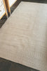 Large size Beige soft 120x180cm Reversible rug. Modern Cotton Serengeti rug