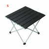 FOLDING CAMPING TABLE LIGHTWEIGHT PORTABLE OUTDOOR ALUMINIUM FRAME WITH BAG UK