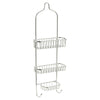 3 Tier Free Standing Chrome Shower Caddy Bathroom Storage Rack Shelf Organiser