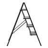 Portable 4 Step Metal Ladder Heavy Duty Safety Anti-Slip Stool Aluminum Alloy UK