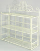 Cream Scroll 3 Tier Wall Hanging Shelf Unit Metal Shelf Storage Display Decor