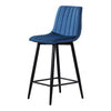 2X Bar Stools PU/ Velvet/ Fabric Breakfast Stool Chairs Kitchen Pub Grey Brown