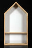 House Shape Wooden Display Wall Hanging Storage Unit Shelves Cubes Home Decor